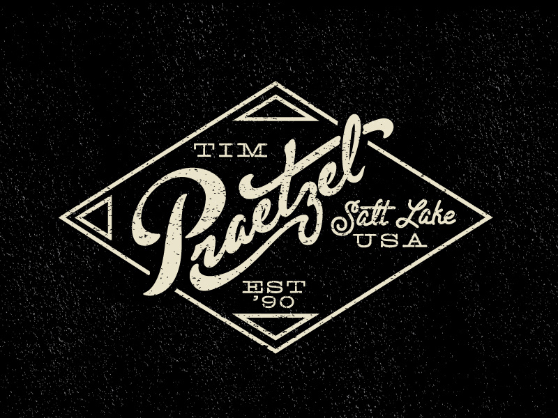 Self Branding logo handlettering handletter type typography distress texture script