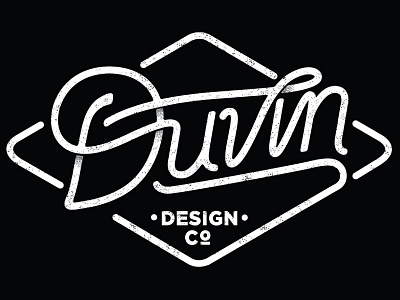 Duvin - WIP black and white branding drawing handletter handlettering logo salt lake surf type