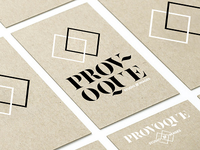 Provoque branding concept lettering logo mockup wip