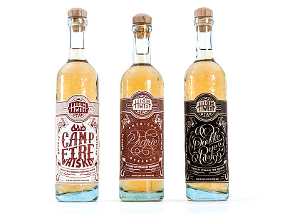 High West Collection handlettering high west labels vintage whiskey