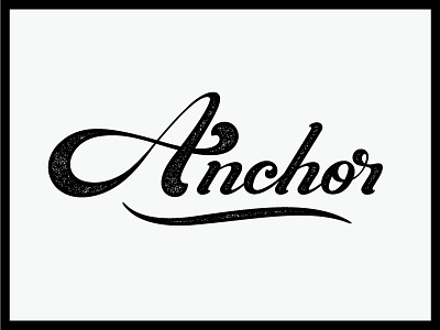 Anchor Co. anchor branding distress handlettering lettering logo