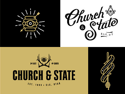 Church & State Branding brand branding icon logo mason utah
