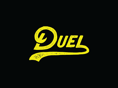 Duel Pt. 1 branding handlettering logo texture type vintage