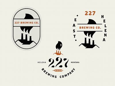 227 Brewing Co. branding brewery handlettering logo montana script