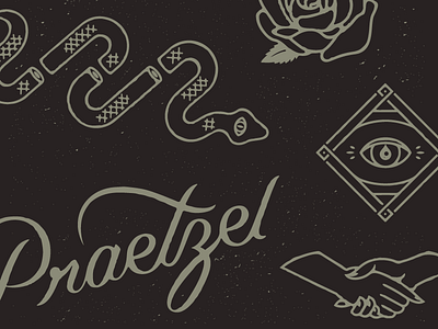 Self Brand Exploration branding eye handletter hands icons lettering mason rose script snake