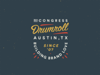 Badges paint handlettering texas austin lockup badge