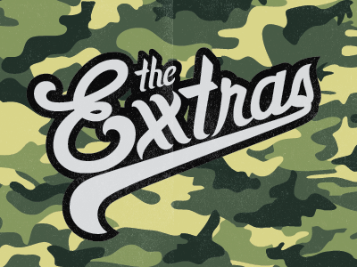 Logo - The Exxtras clothing custom logo type