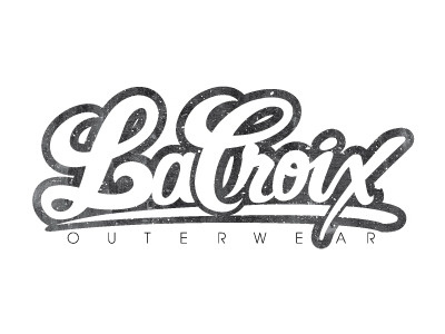 LaCroix Outerwear logo mark script type