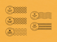 The Guild Hotels — Part 2 graphic stampong stamp texture lockup design icons iconography branding