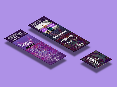 Corona Playlist menu app branding desing html5 ilustrator photoshop retail ropa social tendencia web
