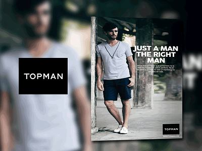 Topman Just a Man cover branding css3 desing fashion html5 ilustrator model music photoshop retail ropa web