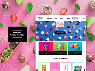 Candy Land Look and Feel behance candy designer dribbble fashion moda model sugar top web