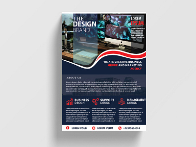Flyer business flyer corporate digital design flyer graphic design marketing modern flyer poster print media