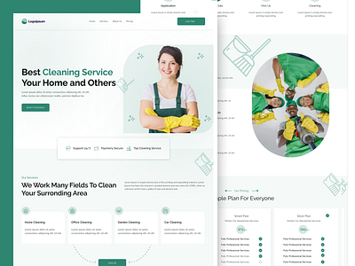 Cleaning website UI/UX design 3d animation clen clening service creativepeoples design graphic design home cloning house keeping landing page landing page design logo maid motion graphics office cleaning rent rent website responsive trending ui