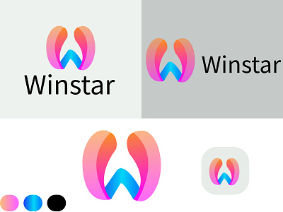 W abstract letter logo