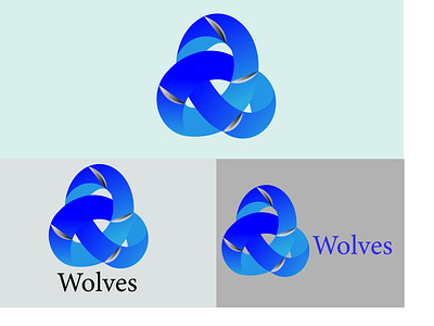 Wolves abstract logo