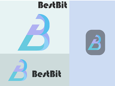 B abstract letter logo
