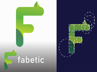 F Golden Ratio logo design