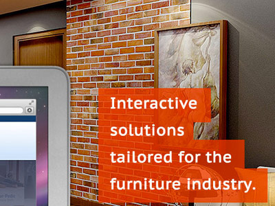 Furniture furniture homepage orange user experience
