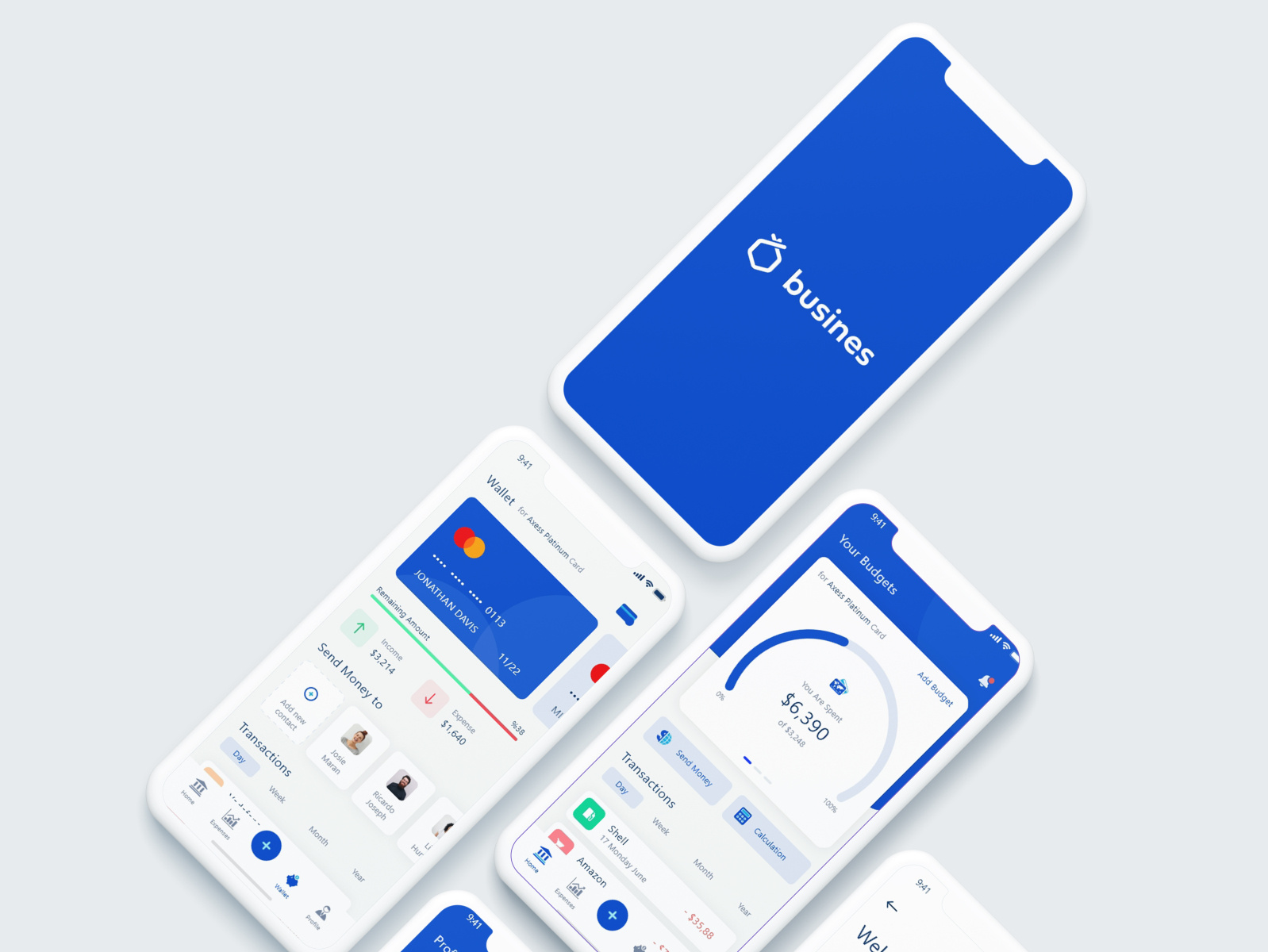 Mobile Banking UI Design by Md Ashik on Dribbble