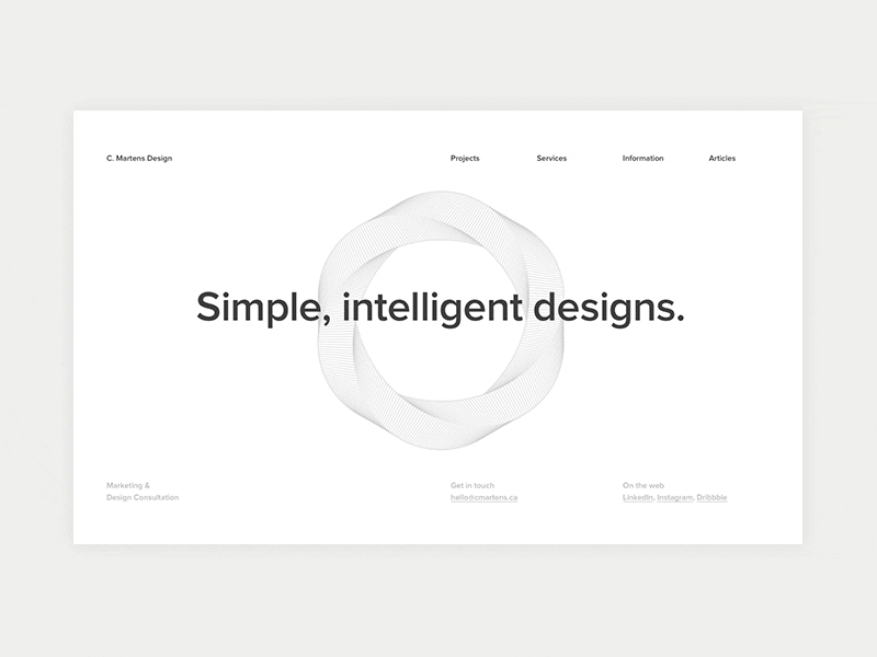 2017 Portfolio — Coming Soon branding design identity layout logo minimal minimalist simple web design website