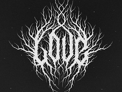 LOVE black metal logo design