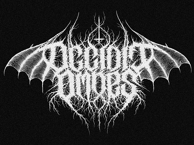 OCCIDIT OMNES black metal logo black metal art black metal logo black metal logo design branding calligraphy death metal logo design gnoizm illustration lettering logo logotype ui