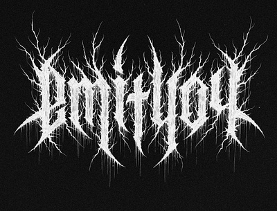 EMIT404 black metal logo black metal art black metal logo black metal logo design branding calligraphy death metal logo design gnoizm illustration lettering logo logotype ui