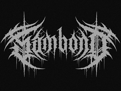 SAMBOND metal logo black metal art black metal logo black metal logo design branding calligraphy death metal logo design illustration logo ui