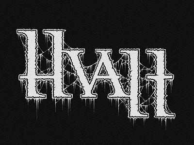 HVALT metal logo black metal art black metal logo black metal logo design branding calligraphy death metal logo design illustration logo ui