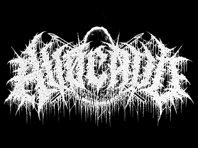 AVOCADO death metal logo black metal art black metal logo black metal logo design branding calligraphy death metal logo design illustration logo ui