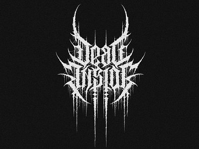 DEAD INSIDE metal logo black metal art black metal logo black metal logo design branding calligraphy death metal logo design illustration logo ui