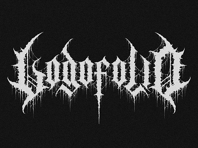 LOGOFOLIO metal logo black metal art black metal logo black metal logo design branding calligraphy death metal logo design illustration logo ui