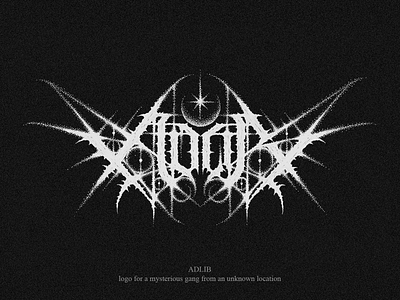 ADLIB dark metal logo