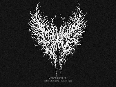 MADAME CAROLE black metal logo