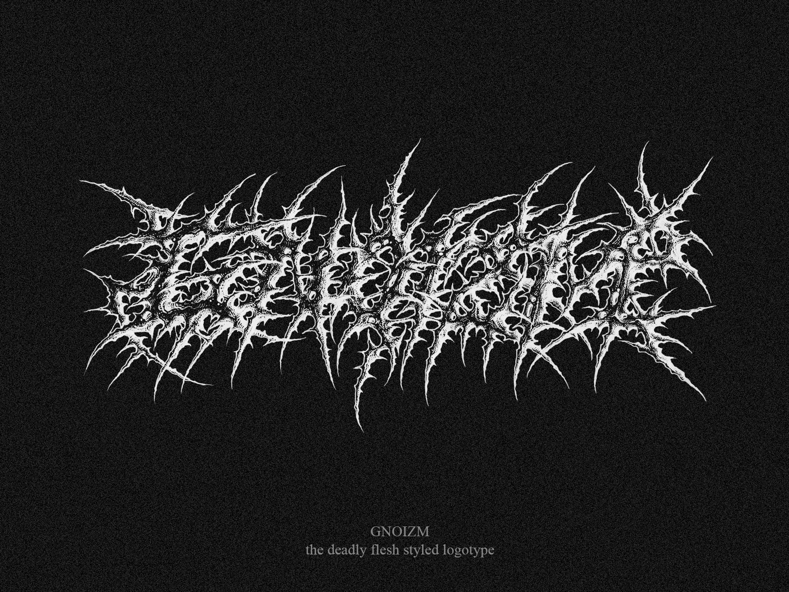 GNOIZM death metal logo by Thomas Bokler (GNOIZM) on Dribbble