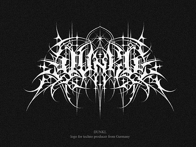 DUNKL black metal logo