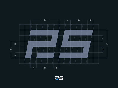 PS5 Logo Experiment animation branding dark game grid identity logo mark monogram playstation ps5 sony symbol