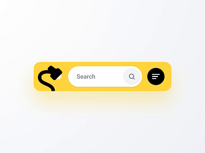 Search Bar Animation animation app bar figma header microinteractions mobile search toolbar ui ux