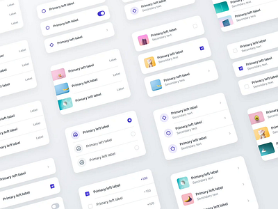 Leverege Design System: Lists after effects animation components design figma library lists system templates ui ux