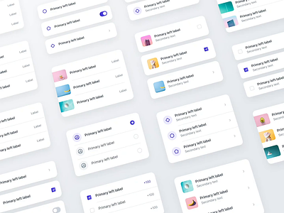 Leverege Design System: Lists after effects animation components design figma library lists system templates ui ux