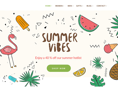Fun and colourful Hero aem cms component desktop ecommerce icons logo product responsive summer tags ui