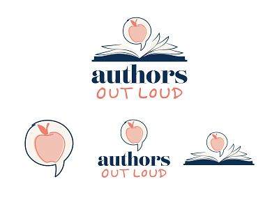 Authors Out Loud brand branding busines card custom design identity illustration logo vector