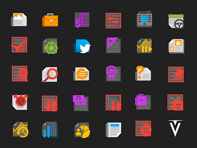 Level Trading Field App Icons icons material design svg