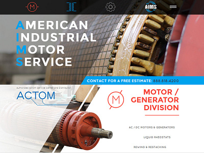 Industrial Manufacturing Site Design design electrical industrial industry motor web
