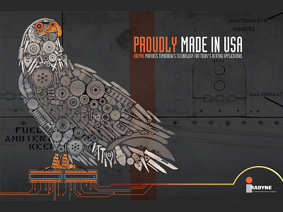 Parts Eagle artwork corporate illustration industrial