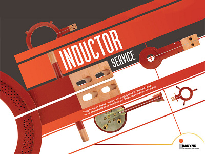 Inductor Service artwork corporate design marketing poster