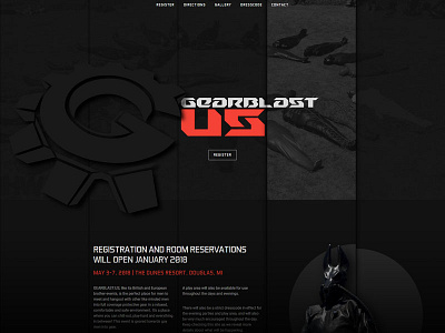 Gearblast design development kink website