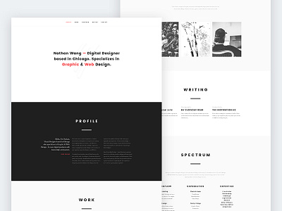 Portfolio Redesign design development minimal personal portfolio ui ux website
