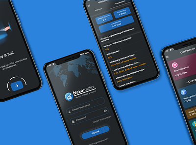 Nexatradex animation branding graphic design logo ui unsplash ux